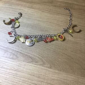 Wonder Woman Charm Bracelet - Silver and Red